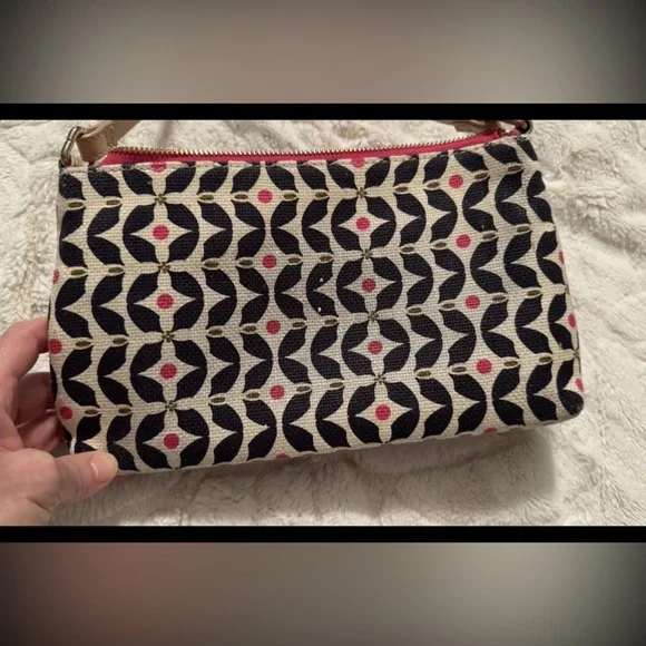 Spartina 449 Patterned Crossbody Bag - Cream and Pink - Picture 2 of 7